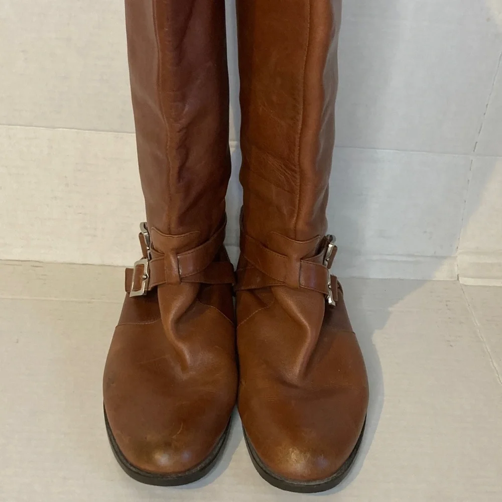 Calvin Klein Woman Brown Knee high Boots Size 7.5